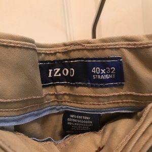 2 pair of Izod khaki pants